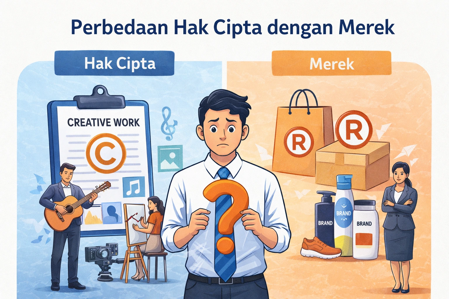 Perbedaan Hak Cipta dan Merek